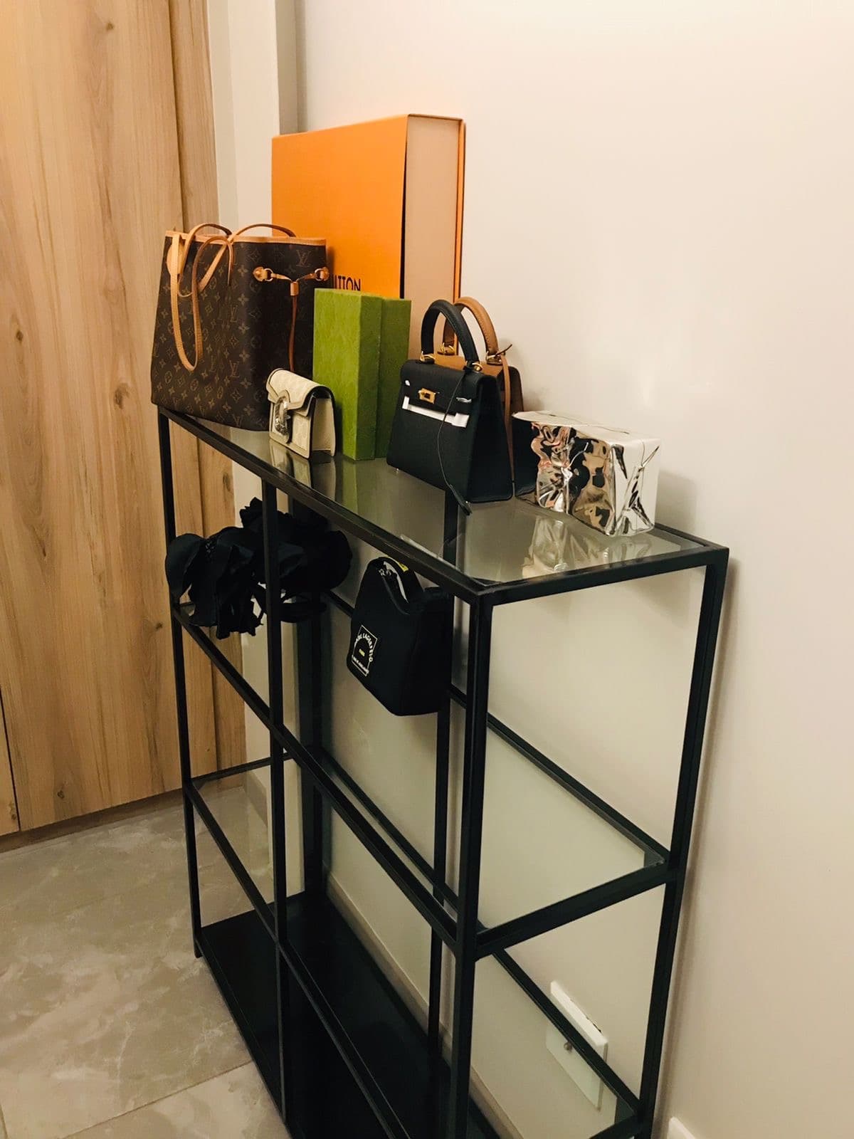 Elegant gold frame mirror