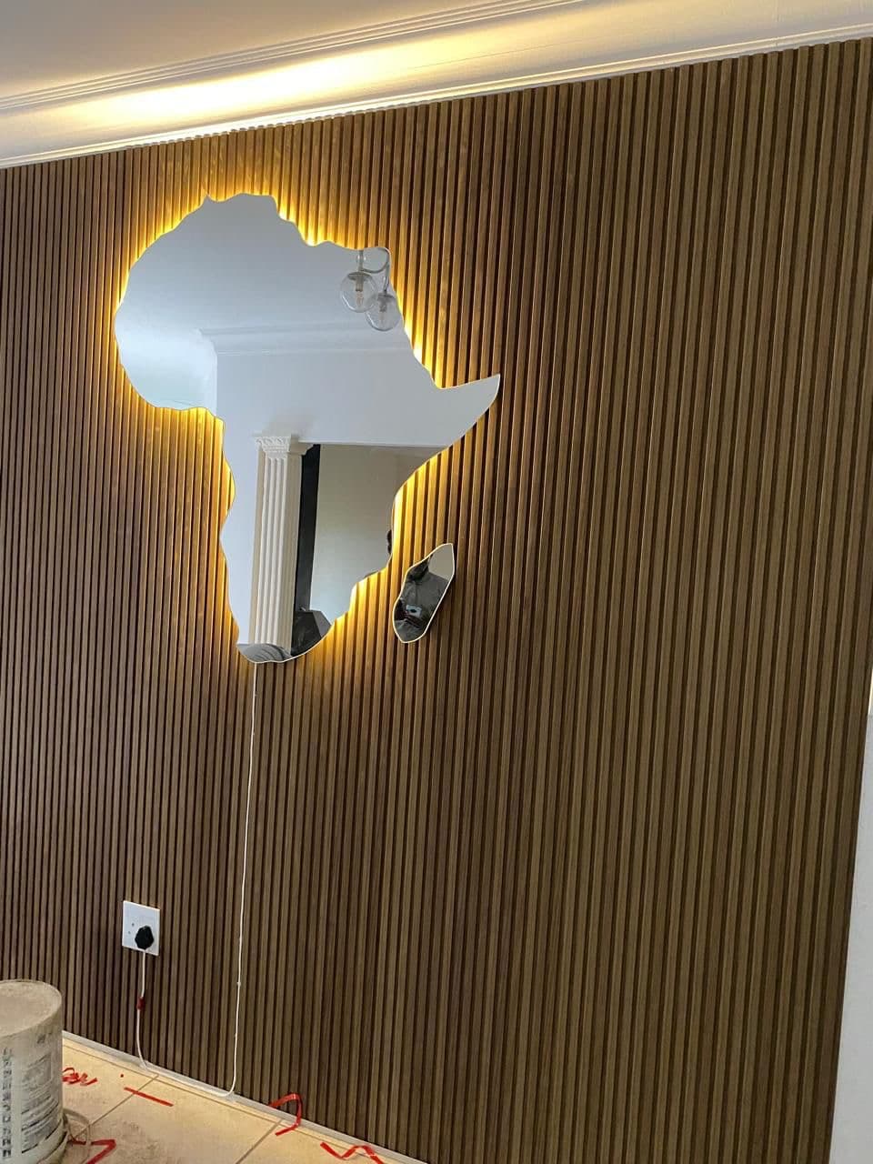 Feature wall mirror